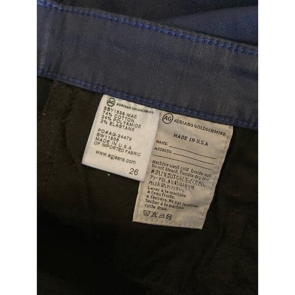 AG Adriano Goldschmied Women's Mini Skirt Size 26 Blue Coated Pencil NWOT - Picture 7 of 7